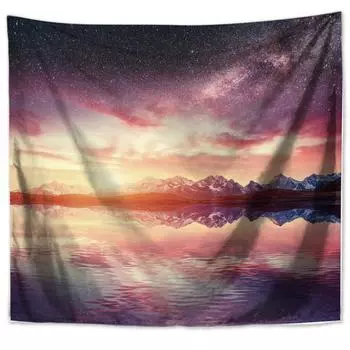 Природа Сумерки Восход солнца Гобелен Настенное одеяло Пляж у моря Дашань Красивый художественный фон ткань пляжное полотенце Украшение дома 100x75cm