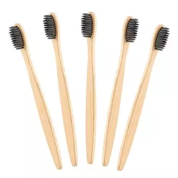 Природная защита окружающей среды, отбеливание зубов, мягкая зубная щетка с ручкой One Size жёлтый