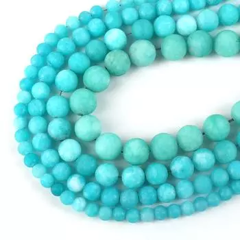 8 мм натуральный камень синий матовый полированный бисер для изготовления ювелирных изделий своими руками аксессуары для браслетов 8mm 48pcs