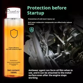 Присадка к маслу для обработки двигателя с противоизносными свойствами Высокоэффективное средство для защиты двигателя от износа Присадка к трансмиссионной жидкости автомобиля Аксессуары 2pcs