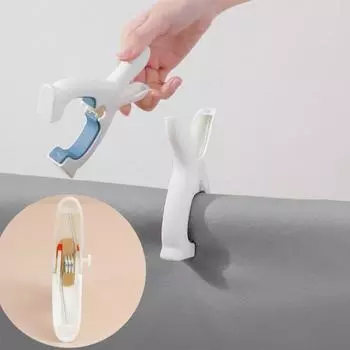 Прищепка для одежды Изысканная форма ветрозащитный пластиковый зажим в форме кроличьего уха для сушки одежды фиксированный стеганый плед инструменты для дома товары L оранжевый