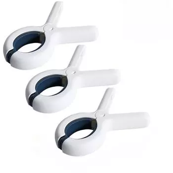 Прищепки для сушки одежды, ветрозащитные и не оставляющие следов пластиковые зажимы, бытовые зажимы для фиксации одеял, 3 шт. Pack of 3 жёлтый