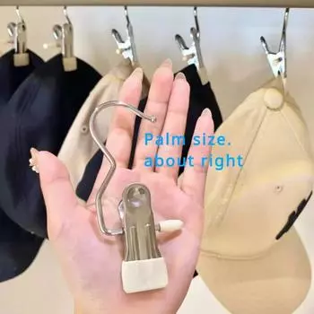 Прищепки из нержавеющей стали Вешалка для одежды Портативный шкаф для одежды Сборка шкафа для вешалок Товары для 1 Все Akti 5pcs чёрный