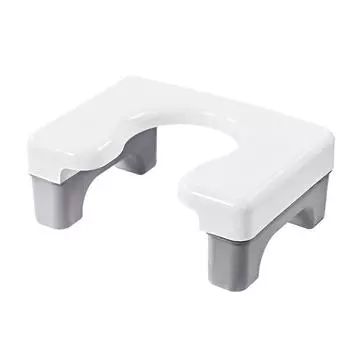 Приседание стул для унитаза стул для унитаза переносной стул для унитаза противоскользящий гигиенический табурет для ванной серый