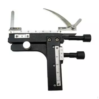 Присоединяемый механический столик микроскопа, подвижный штангенциркуль, удобное прочное металлическое измерение