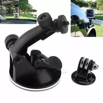 Присоска для окна, держатель камеры, кронштейн для видеокамеры, присоска, стенты для камеры чёрный