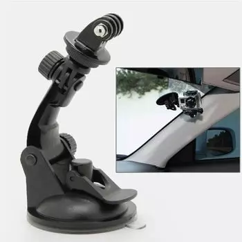 Присоска для окна Кронштейн для видеокамеры Поддержка камеры Присоска Кронштейн для камеры Присоска Стенты чёрный