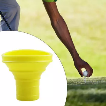 Присоска для захвата мяча для гольфа, тренировочная клюшка, гаджет, портативный сборщик жёлтый