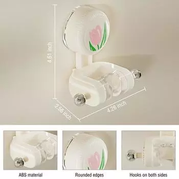 Присоска кронштейн для душа цветочный дизайн домашний душ фиксированный артефакт съемный регулируемый кронштейн для душевой лейки без проколов