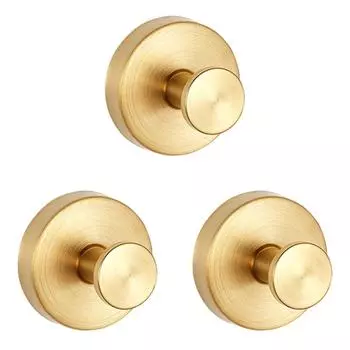 Присоска Крючок Дырокол Бесплатная Вешалка Для Полотенец На Стену Аксессуары Для Ванной Комнаты (Золото)