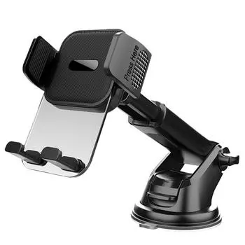 Присоска с длинной ручкой, держатель для телефона на приборной панели автомобиля, присоска, подставка для мобильного телефона на лобовое стекло, автомобильный кронштейн для GPS, универсальное крепление для мобильного телефона чёрный