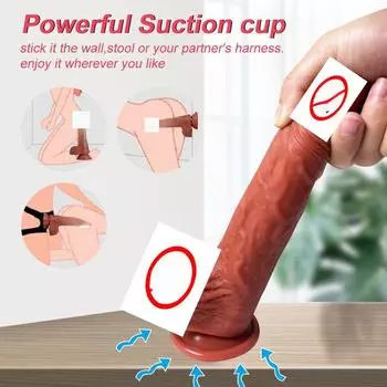 Присоска Вибрационная Имитация Пениса Массажная Палочка Женский Мастурбатор Автоматический Выдвижной Полный Клейкий Большой Дилдо Пенис Секс Игрушки