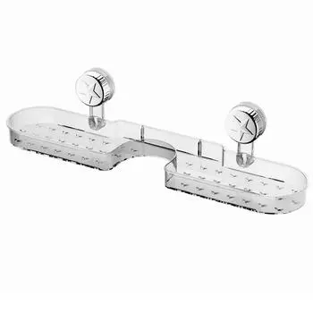 Присоски для душа, органайзеры для ванной с большой емкостью, без сверления, полки для ванной, кухонные полки для специй A