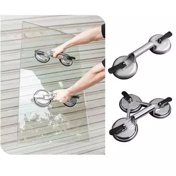 Присоски, прочная алюминиевая вакуумная пластина, ручка, держатель стекла, крюк для подъема большого стекла/подъемника плитки/перемещения стекла 2C