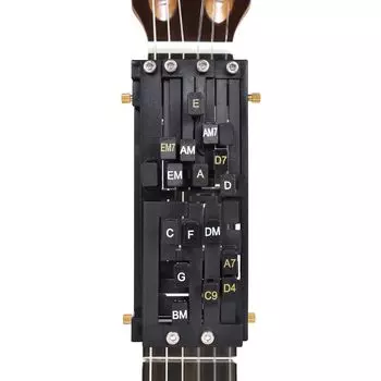 Приспособление для зажима аккордов гитары, тренажер аккордов гитары с одной клавишей, помощник аккордов, вспомогательный тренажер, для начинающих, система обучения, практический учебный инструмент для
