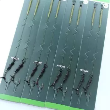 Приспособления для ловли карпа, готовые снасти Ronnie, крючок для ловли карпа, размер 2 #4 #6 #8, рыболовные снасти, аксессуары, аксессуары Pesca