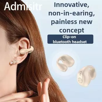 Пристегивающаяся Bluetooth-гарнитура удобна, безболезненна и устойчива к поту во время бега Single earphone чёрный