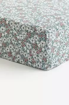 Приталенная хлопковая простыня