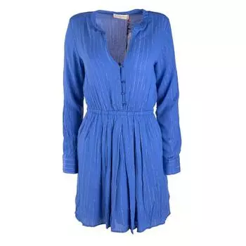 Приталенное платье хуана с длинными рукавами и золотой отделкой Женский LA PETITE ETOILE S королевский синий