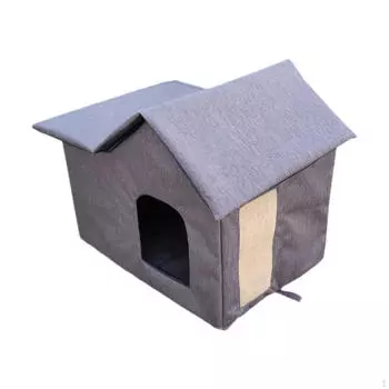 Приют для домашних животных, кровать для кошек, мебель, будка, зимнее удобное складное водонепроницаемое гнездо для улицы gray