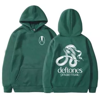 Private Music Embroidered Hoodie Rock Band Deftones Sweatshirt Unisex Streetwear Long Sleeve Fashion Men Clothing S