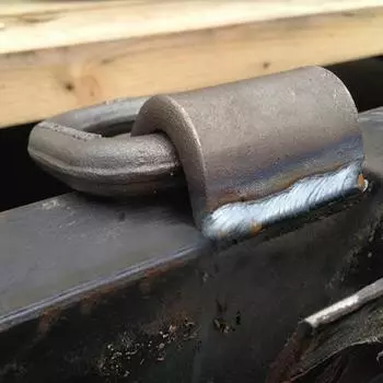 Приварное D-образное кольцо 1/2 дюйма, стяжки для пола прицепа, кованые D-образные кольца, прочное сплавное сварочное D-образное кольцо для грузовиков с основанием для пикапов CZECH REPUBLIC