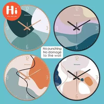 Привет 10-дюймовые настенные часы пластиковые часы домашний декор гостиная спальня бесшумные настенные часы современный художественный дизайн