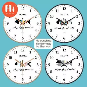 Привет 10-дюймовые настенные часы пластиковые часы домашний декор гостиная спальня бесшумные настенные часы современный художественный дизайн