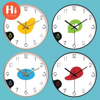 Привет 10-дюймовые настенные часы пластиковые часы домашний декор гостиная спальня бесшумные настенные часы современный художественный дизайн