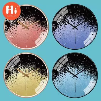 Привет 10-дюймовые настенные часы пластиковые часы домашний декор гостиная спальня бесшумные настенные часы современный художественный дизайн