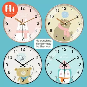 Привет 10-дюймовые настенные часы пластиковые часы домашний декор гостиная спальня бесшумные настенные часы современный художественный дизайн