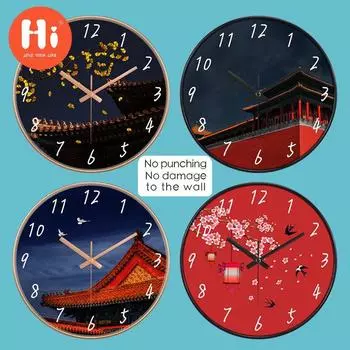 Привет 10-дюймовые настенные часы пластиковые часы домашний декор гостиная спальня бесшумные настенные часы современный художественный дизайн