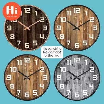 Привет 10-дюймовые настенные часы пластиковые часы домашний декор гостиная спальня бесшумные настенные часы современный художественный дизайн