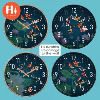 Привет 10-дюймовые настенные часы пластиковые часы домашний декор гостиная спальня бесшумные настенные часы современный художественный дизайн
