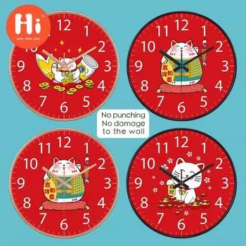 Привет 10-дюймовые настенные часы пластиковые часы домашний декор гостиная спальня бесшумные настенные часы современный художественный дизайн