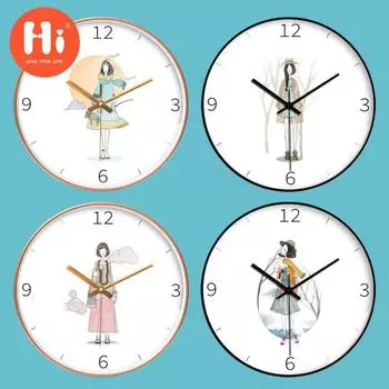 Привет 10-дюймовые настенные часы пластиковые часы домашний декор гостиная спальня бесшумные настенные часы современный художественный дизайн