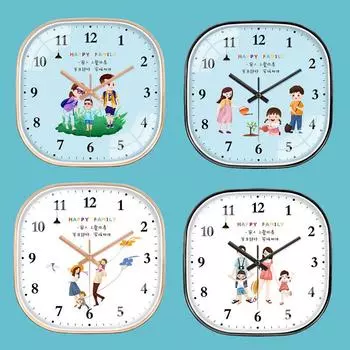 Привет 12-дюймовые настенные часы пластиковые часы домашний декор гостиная спальня бесшумные настенные часы современный художественный дизайн 4