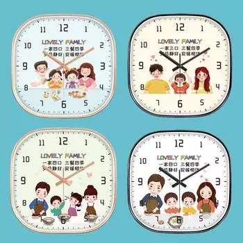 Привет 12-дюймовые настенные часы пластиковые часы домашний декор гостиная спальня бесшумные настенные часы современный художественный дизайн