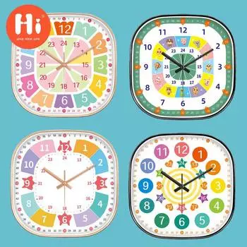 Привет 12-дюймовые настенные часы пластиковые часы домашний декор гостиная спальня бесшумные настенные часы современный художественный дизайн