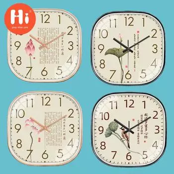 Привет 12-дюймовые настенные часы пластиковые часы домашний декор гостиная спальня бесшумные настенные часы современный художественный дизайн