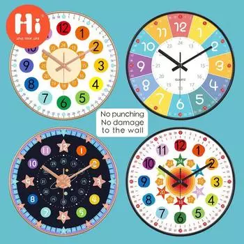 Привет 12-дюймовые настенные часы пластиковые часы домашний декор гостиная спальня бесшумные настенные часы современный художественный дизайн