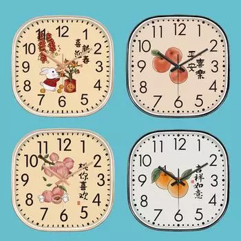 Привет 12-дюймовые настенные часы пластиковые часы домашний декор гостиная спальня бесшумные настенные часы современный художественный дизайн 6