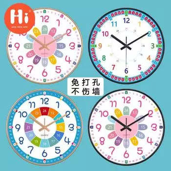 Привет 12-дюймовые настенные часы пластиковые часы домашний декор гостиная спальня бесшумные настенные часы современный художественный дизайн