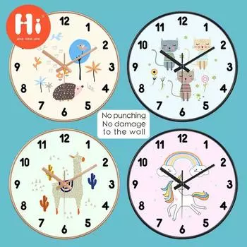 Привет 12-дюймовые настенные часы пластиковые часы домашний декор гостиная спальня бесшумные настенные часы современный художественный дизайн