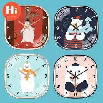 Привет 12-дюймовые настенные часы пластиковые часы домашний декор гостиная спальня бесшумные настенные часы современный художественный дизайн