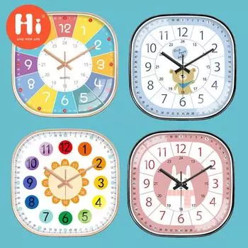 Привет 12-дюймовые настенные часы пластиковые часы домашний декор гостиная спальня бесшумные настенные часы современный художественный дизайн