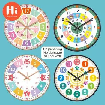 Привет 12-дюймовые настенные часы пластиковые часы домашний декор гостиная спальня бесшумные настенные часы современный художественный дизайн