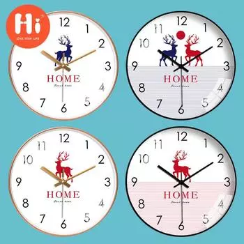 Привет 14-дюймовые настенные часы пластиковые часы домашний декор гостиная спальня бесшумные настенные часы современный художественный дизайн