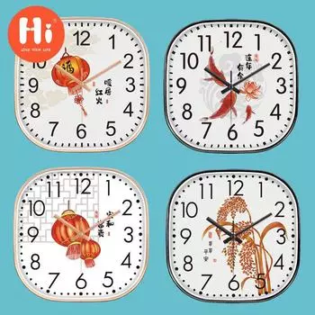 Привет 14-дюймовые настенные часы пластиковые часы домашний декор гостиная спальня бесшумные настенные часы современный художественный дизайн 1