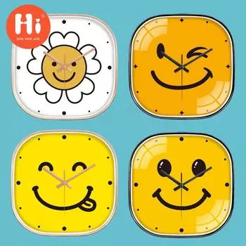 Привет 14-дюймовые настенные часы пластиковые часы домашний декор гостиная спальня бесшумные настенные часы современный художественный дизайн 1